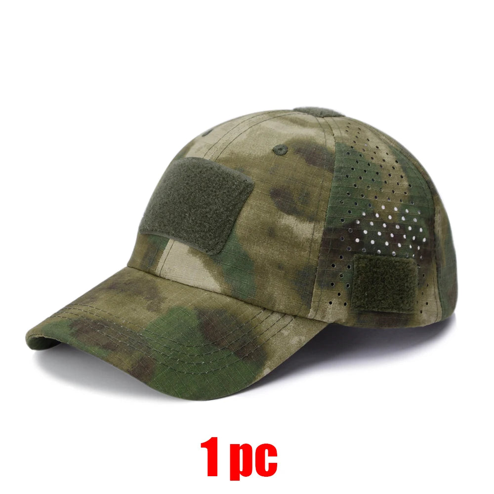 New Men Camouflage Baseball Cap Breathable Sunscreen Hat