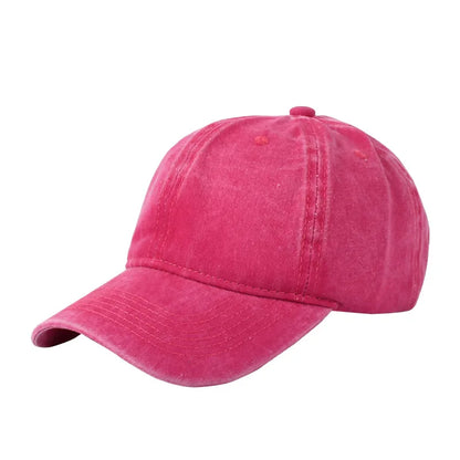 Vintage Washed Baseball Cap - Personalized Embroidery Print Dad Hat