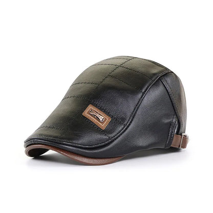 High Quality Men PU Leather Baseball Cap