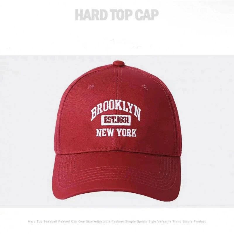 Fashion BROOKLYN Baseball Cotton Adjustable Snapback Hat Embroidery Cap Hip Hop Outdoor Casual Sun Hats