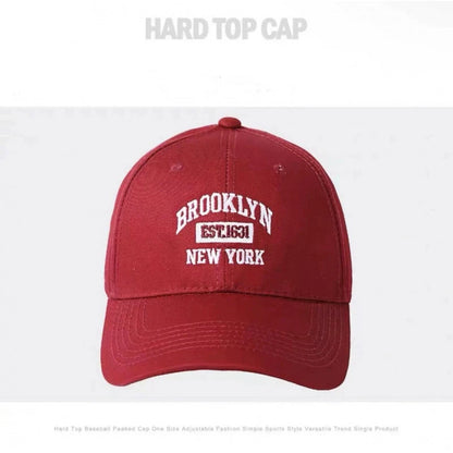Fashion BROOKLYN Baseball Cotton Adjustable Snapback Hat Embroidery Cap Hip Hop Outdoor Casual Sun Hats