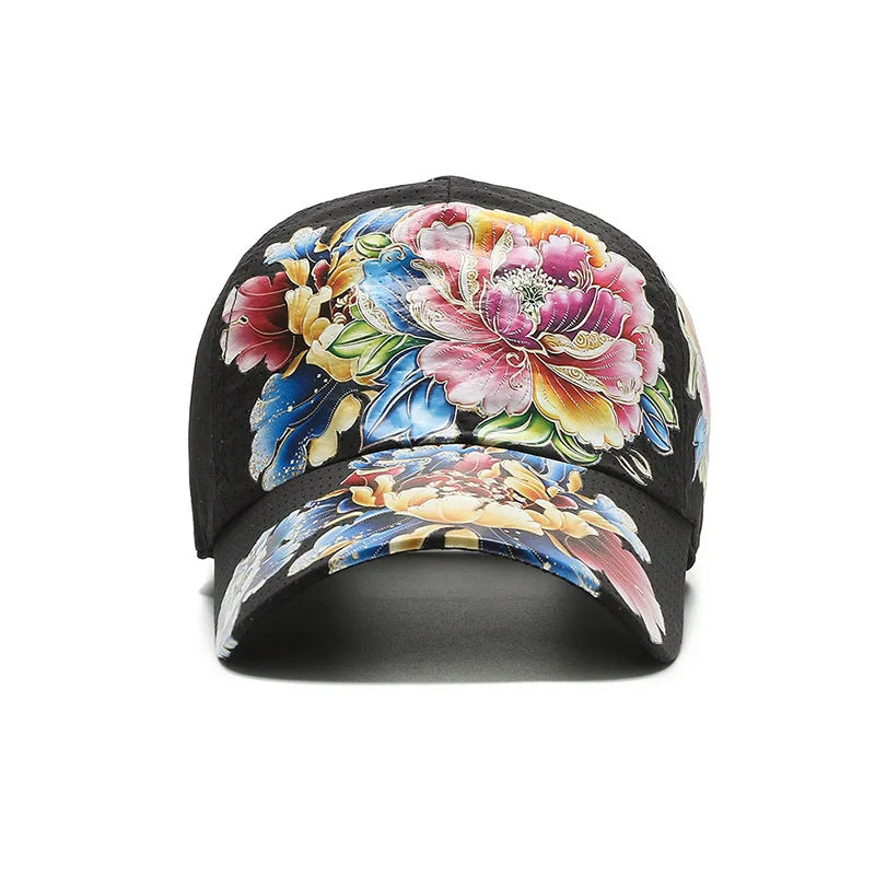 Men Women Floral Baseball Cap