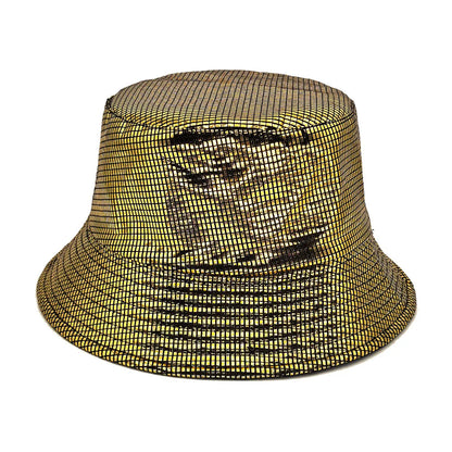 Fashion Bling Panama Women Men Decorate Bucket Hat