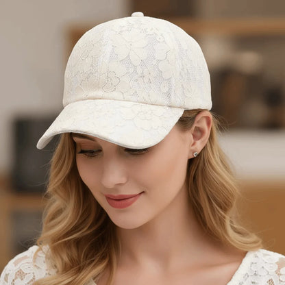 Fashion Breathable Floral Lace Baseball Cap