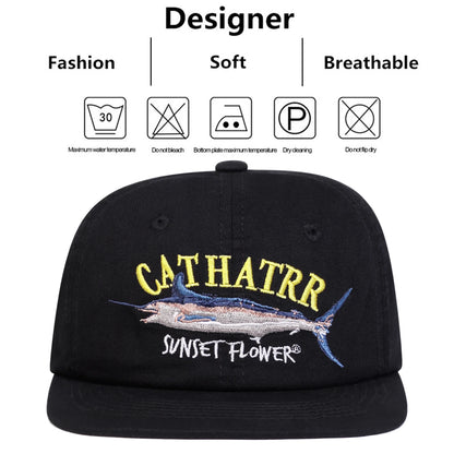Embroidery Hip-Hop Hats Spring Autumn Outdoor Adjustable