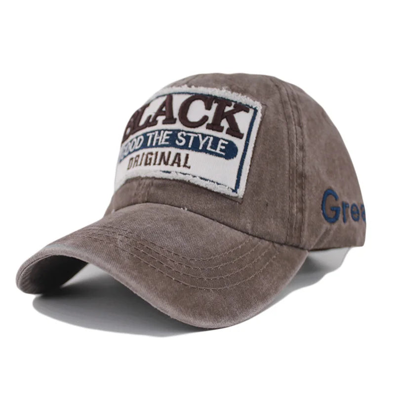 Adult Cowboy Men Baseball Cap Letter Adjustable Hat For Women Summer