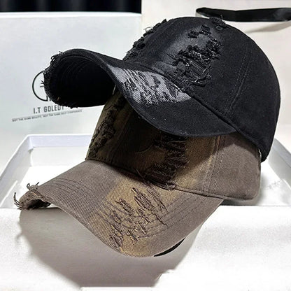 New Ripped Rimmed Baseball Hats For Men And Women