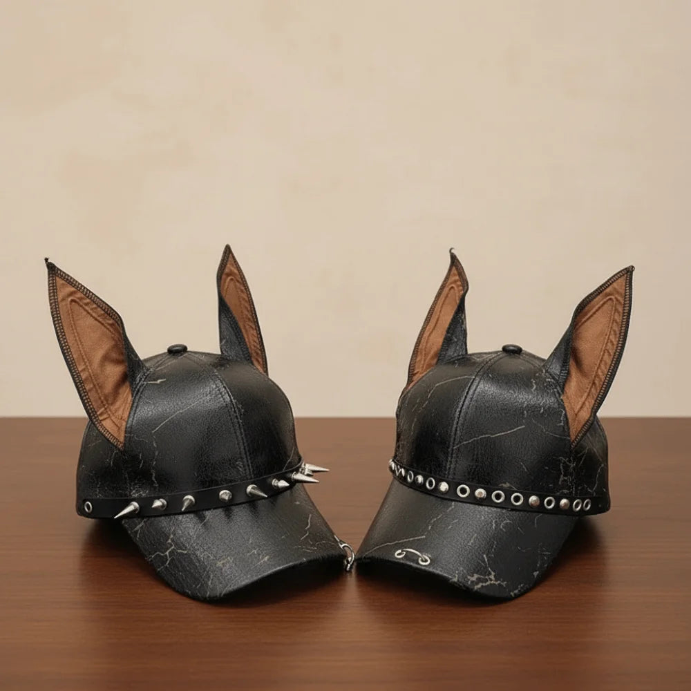 Fashion Punk Doberman Dog Ears Baseball Caps