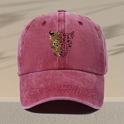 Men's Leopard Print Baseball Cap - Adjustable