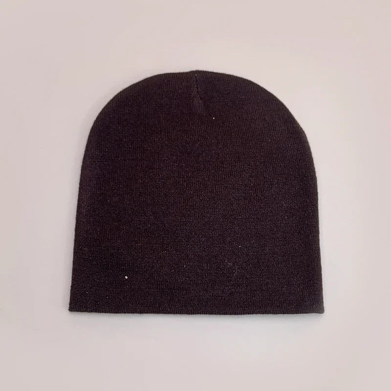 Skull Stripe Wool Knitted Hats Autumn And Winter