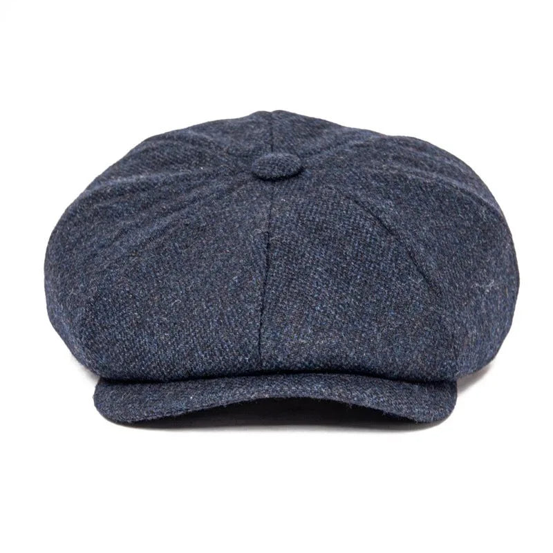 Autumn Winter Men's Newsboy Hat Wool Blend Male Beret Men And Women