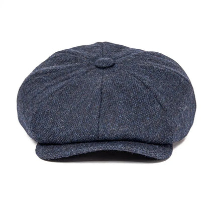 Autumn Winter Men's Newsboy Hat Wool Blend Male Beret Men And Women