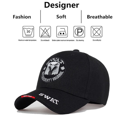 Fashion Swat Eagle Embroidery Hip-Hop Hats