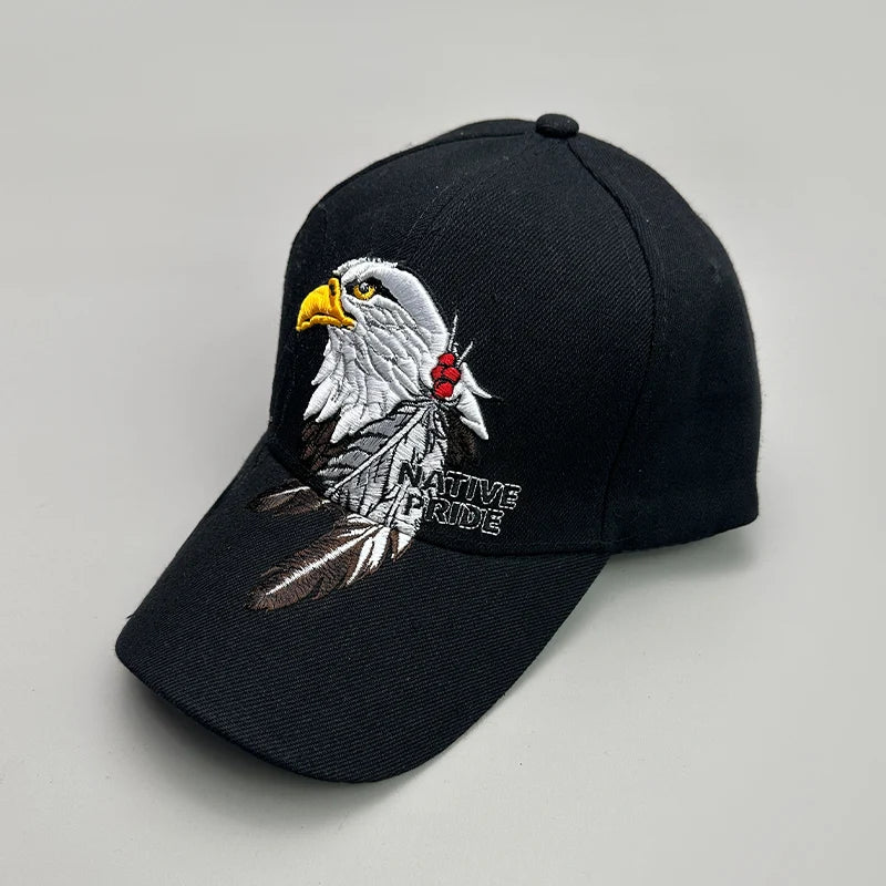 Ear of Wheat Eagle Embroidery Baseball Hats Men Women