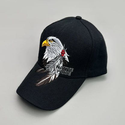Ear of Wheat Eagle Embroidery Baseball Hats Men Women