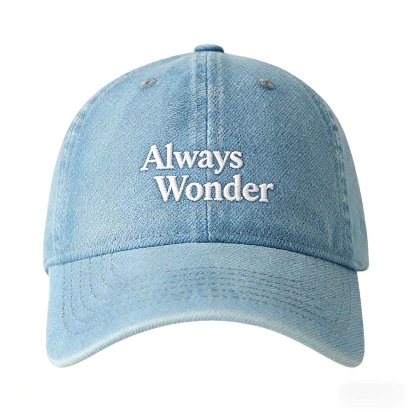 Letter Denim Fabric Baseball Cap