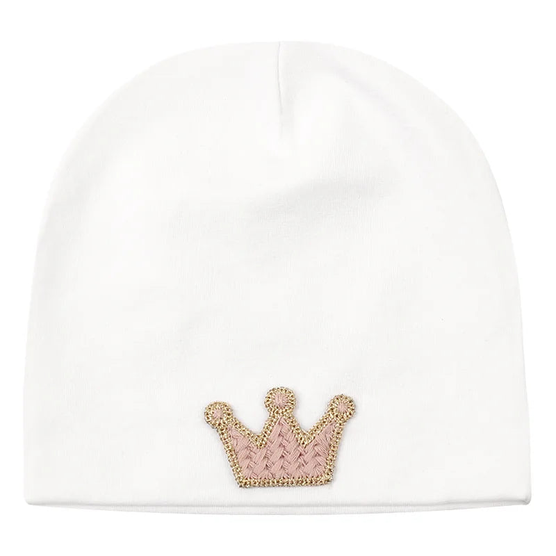 Baby Crown Hat 0-3 Months Newborn Cotton Baby Hat