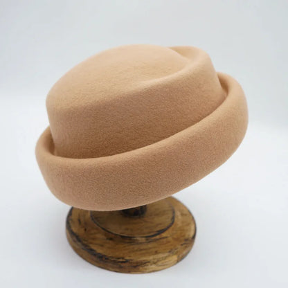 Japanese Retro White Black Brown Camel Wool Beret Women's Autumn And Winter