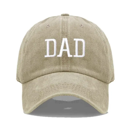 DAD MOM Embroidery Pure Cotton Baseball Cap Fashion Sport Golf Caps Sun Hat