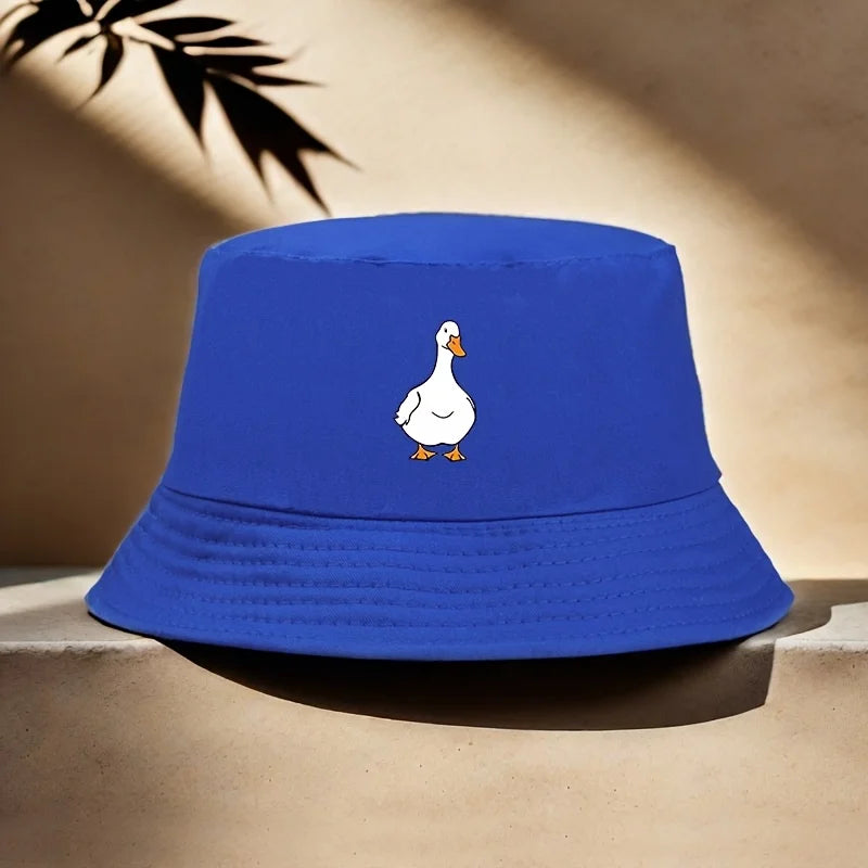 Duck Print Fisherman Hat is Suitable for Outdoor Exploration, Casual Wear