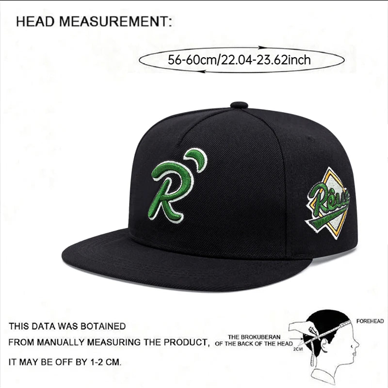 Creative and Personalized R-letter Embroidered Men's Street
