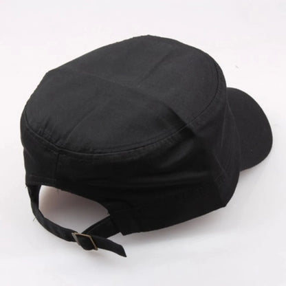 Men's Flat Top Army Baseball Cap Women Spring Solid Cotton Military Tactical Snapback
