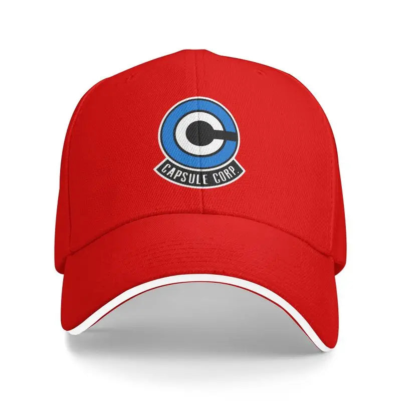 Capsule Corp Print Baseball Cap Daily Casual Sandwich Cap