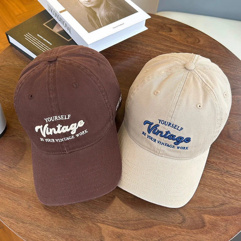 Letter Embroidery Baseball Hat For Men Women