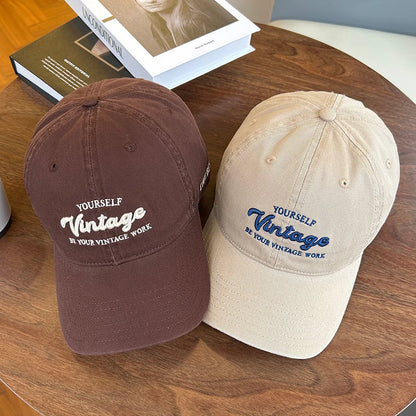 Letter Embroidery Baseball Hat For Men Women