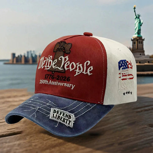 2026 New Embroidered Baseball Caps For Patriotic USA 250th Anniversary Hat