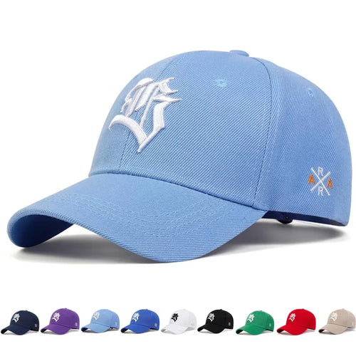 Unisex B Letter Embroidery Baseball Cap Spring and Autumn Outdoor Adjustable Casual Sunscreen Hat