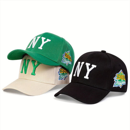 Unisex Letter Embroidery Baseball Caps Spring Autumn Outdoor