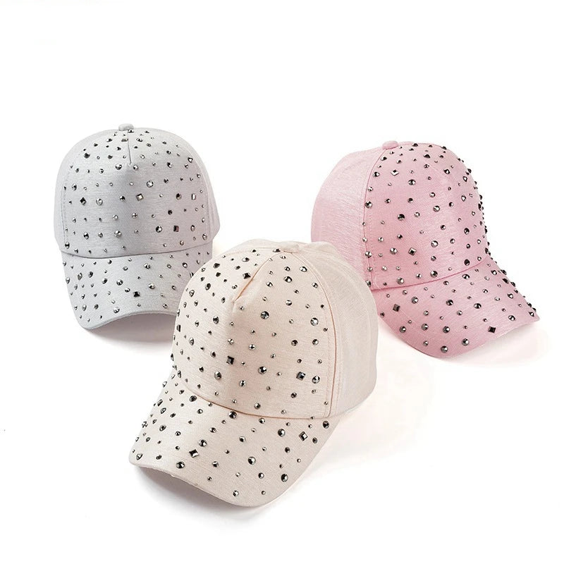 Rhinestone Adjustable Baseball Cap Trucker Cap Men