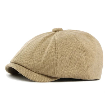 Spring Polyester Print Warm Newsboy Caps