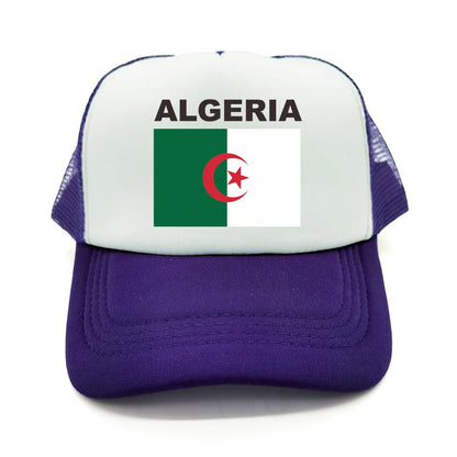 Cool Algeria Trucker Cap Men Algeria Flag Hat Baseball Cap