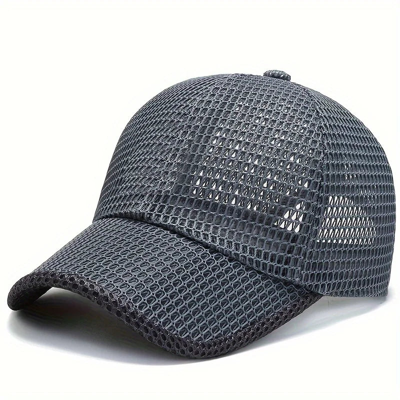 Quick-Dry Unisex Mesh Trucker Cap Adjustable, Lightweight & Breathable