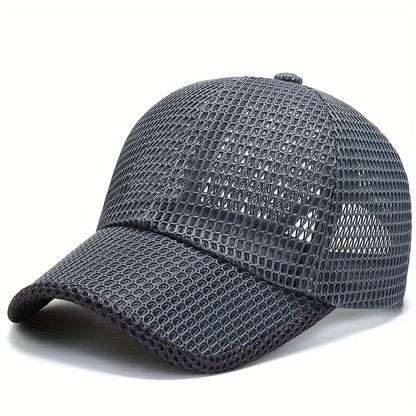 Quick-Dry Unisex Mesh Trucker Cap Adjustable, Lightweight & Breathable