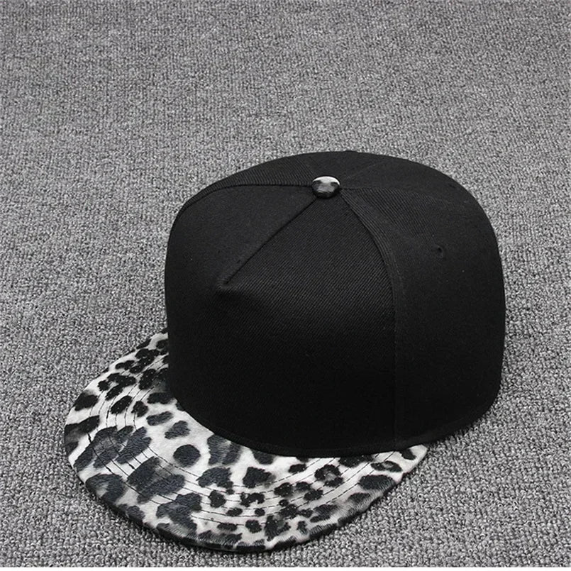 Leopard Snapback Cap Women Hat Autumn
