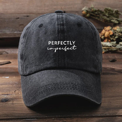 1pc Vintage "Perfectly Imperfect" Washed Baseball Cap
