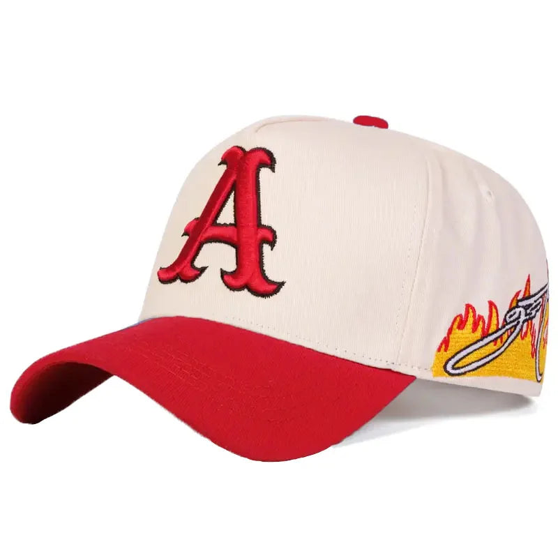 Fashionable Creative Baseball Hat A Letter Embroidered Street Hip Hop Hat