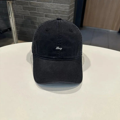 Spring Summer Simple Embroidered Letter Baseball Cap