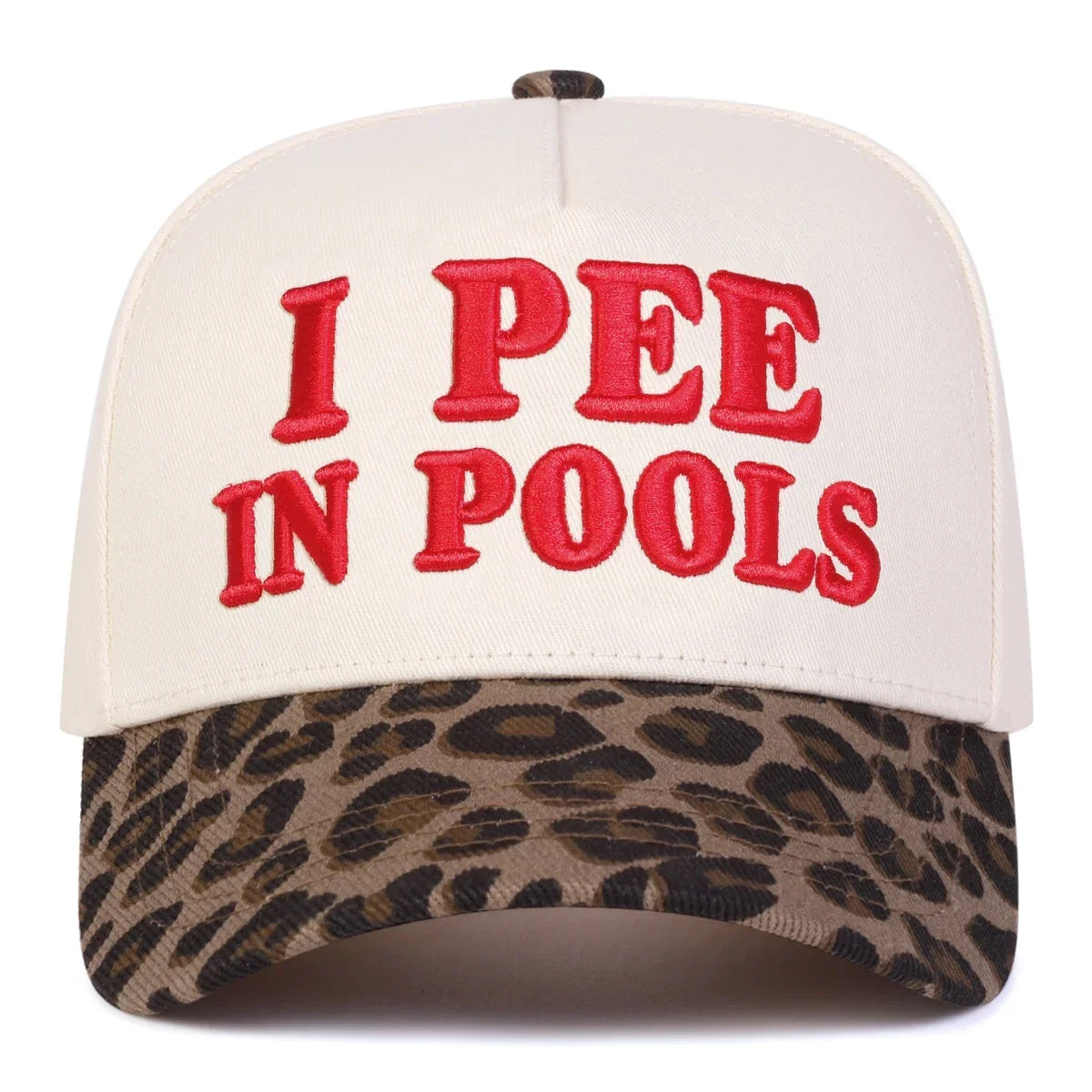 Unisex I Pee In Pools Letter Embroidery Baseball Caps Spring and Autumn
