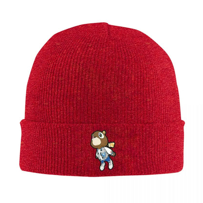 New Kanye West Dropout Bear Chicago Vintage Graduation Warm Knitted Cap