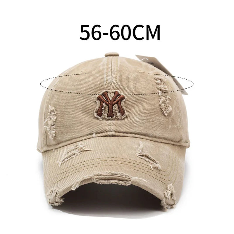 Korean Style Personalized Ripped Hat