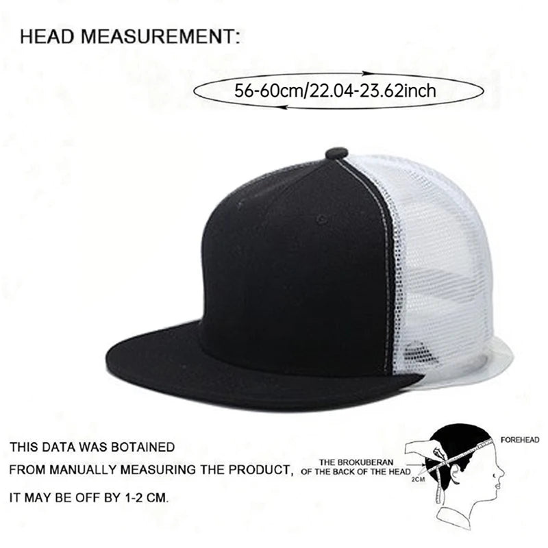 Simple and Fashionable New Light Plate Mesh Hat Street Hip Hop Hat Outdoor Leisure Sports