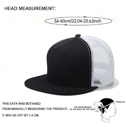 Simple and Fashionable New Light Plate Mesh Hat Street Hip Hop Hat Outdoor Leisure Sports