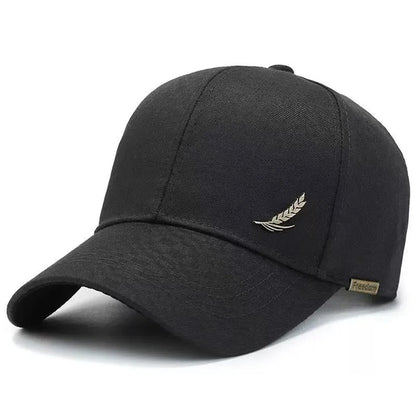 Unisex Feather Embroidery Baseball Caps Spring Autumn