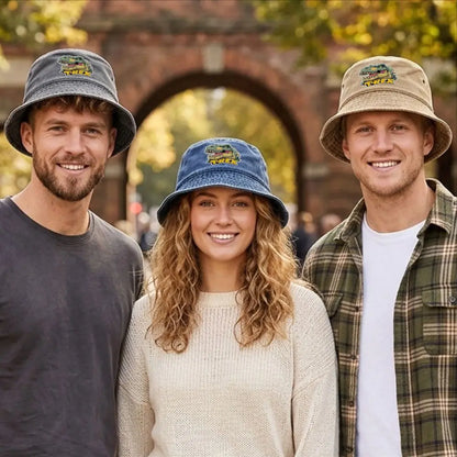 2026 Jurassic Park Bucket Cap Distressed Hats Cap Dinosaur Men Retro Outdoor
