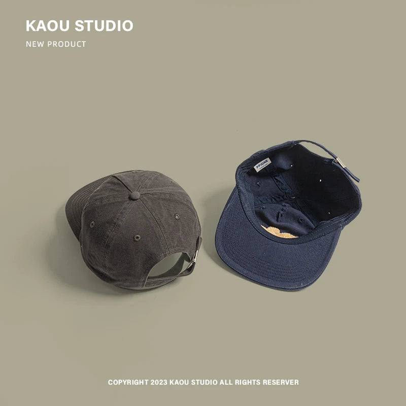 Flat-Brimmed Baseball Cap Men's Women