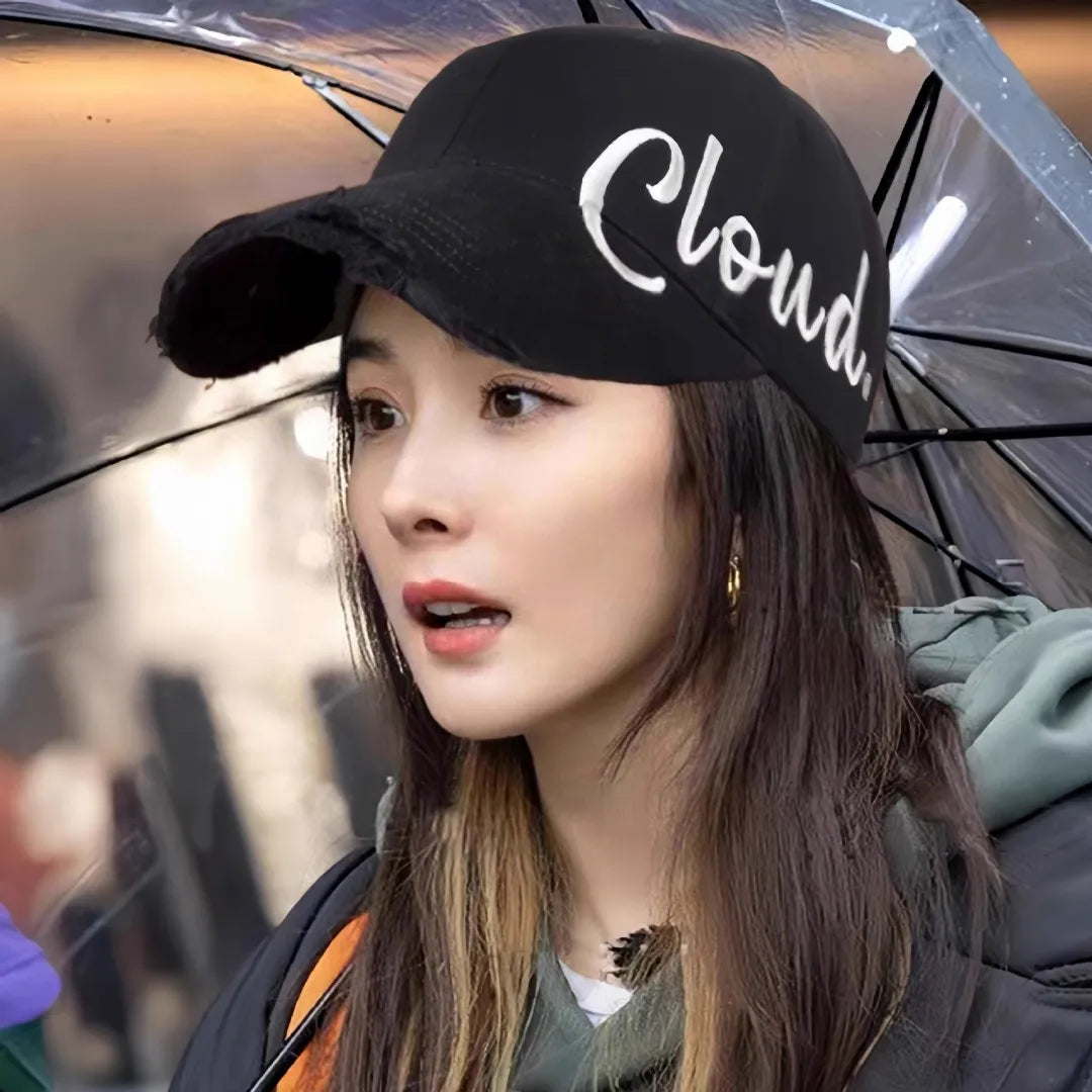 Spring Summer Hard Top Sport Unisex College Style Large Head Size Letter Embroidery Sun Protection Baseball Cap